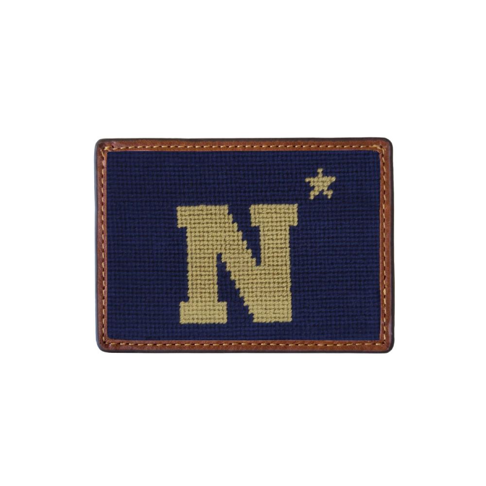 Smathers & Branson Naval Academy Card Wallet-Dark Navy