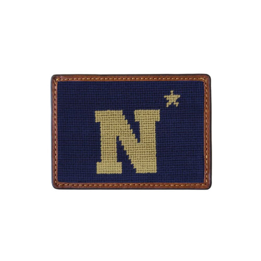 Smathers & Branson Naval Academy Card Wallet-Dark Navy