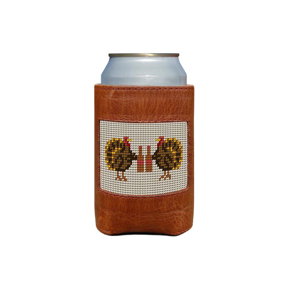 Smathers & Branson Turkey Day Drinking Can Cooler (Light Khaki)