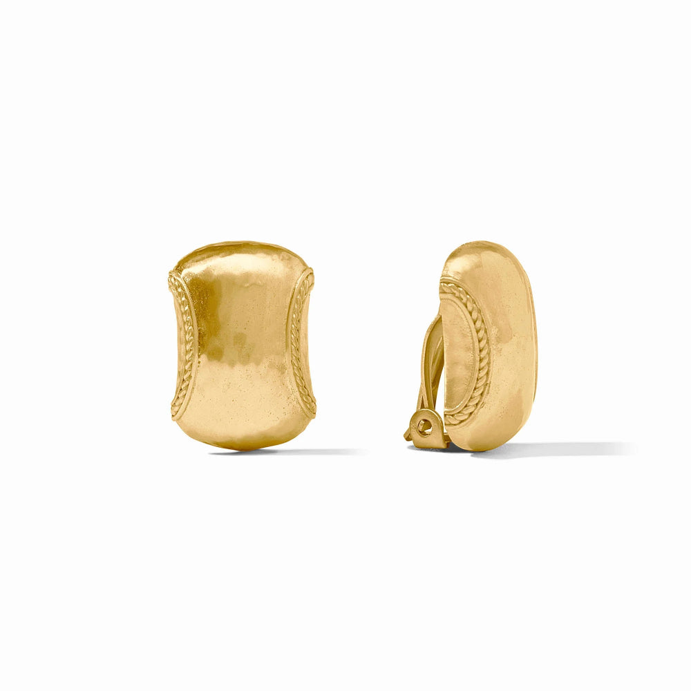 Julie Vos Gold Cannes Clip-on Earrings