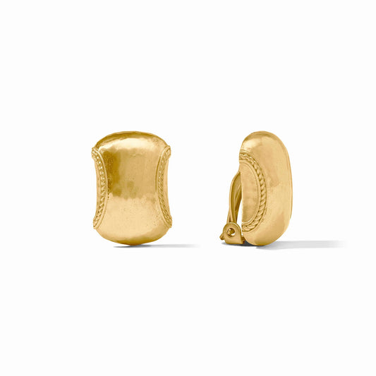 Julie Vos Gold Cannes Clip-on Earrings
