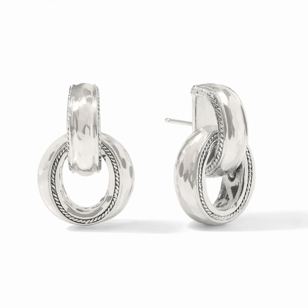 Julie Vos Silver Cannes Doorknocker Earring