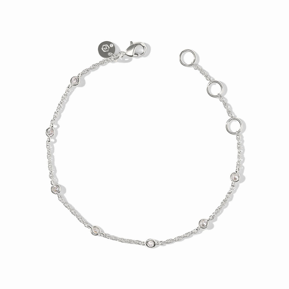 Julie Vos Silver Celeste Delicate Bracelet - Cubic Zirconia
