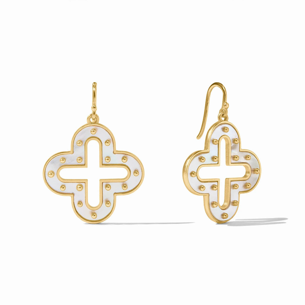 Julie Vos Colette Earrings - Mother of Pearl