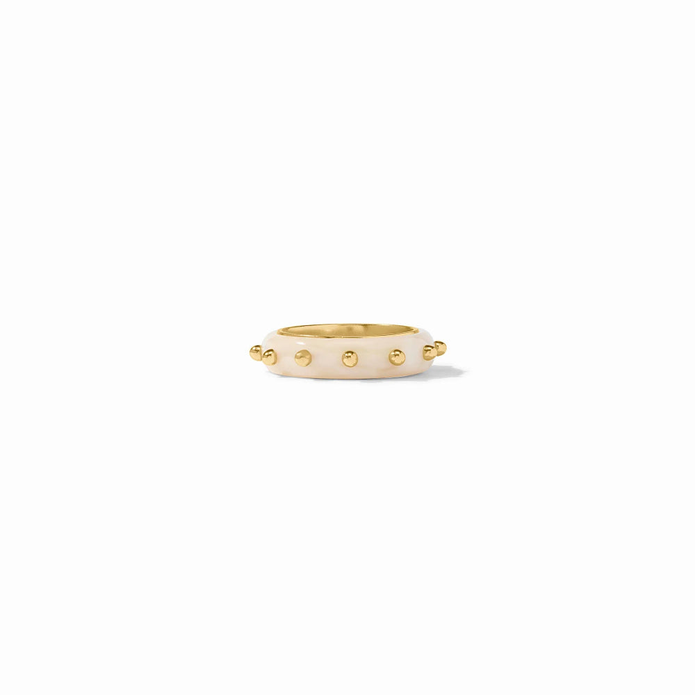 Julie Vos Colette Stacking Ring - Alabaster