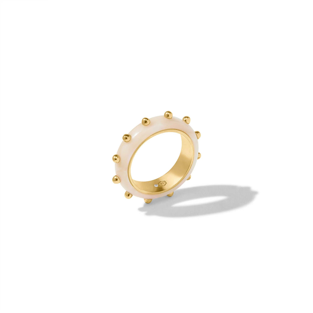 Julie Vos Colette Stacking Ring - Alabaster