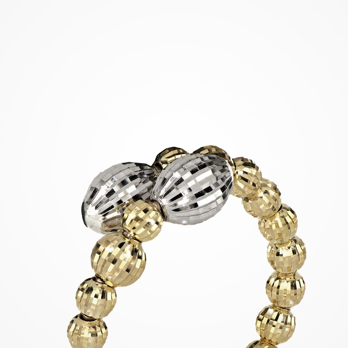 Desmos "Crystal Bloom" Two-Tone Contrarie Ring