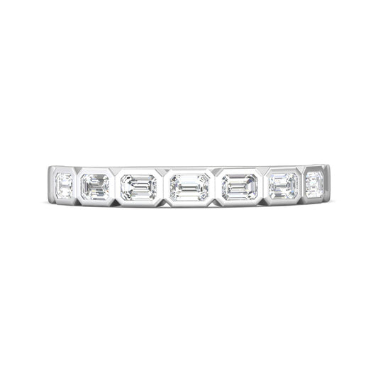 Martin Flyer Emerald-Cut Diamond Anniversary Band