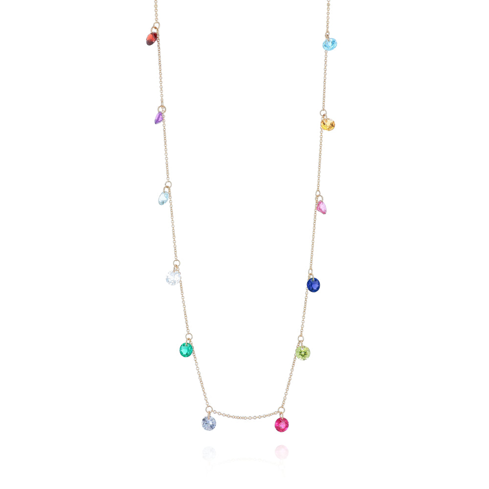 Dee Berkley 4 Gemstone Preset Chain 16/18"
