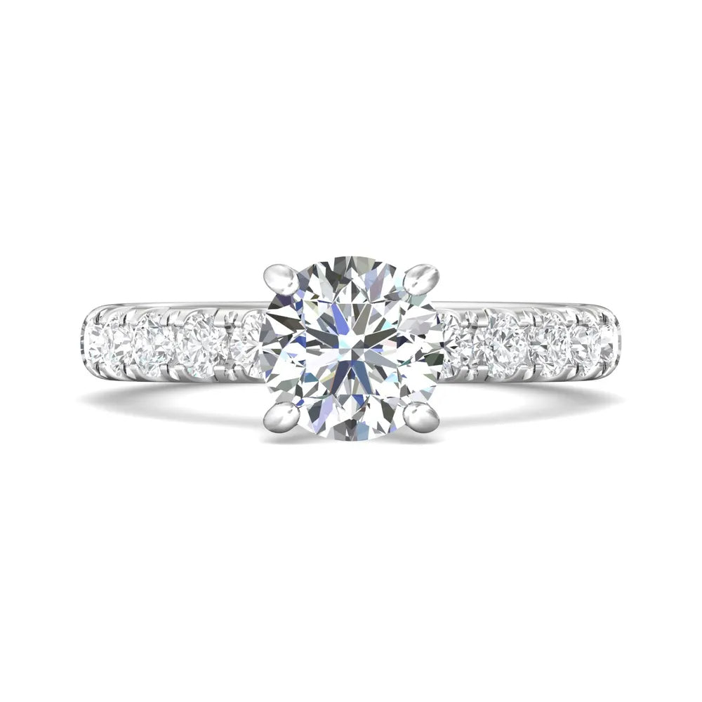 Martin Flyer 14k Round Diamond Engagement Ring