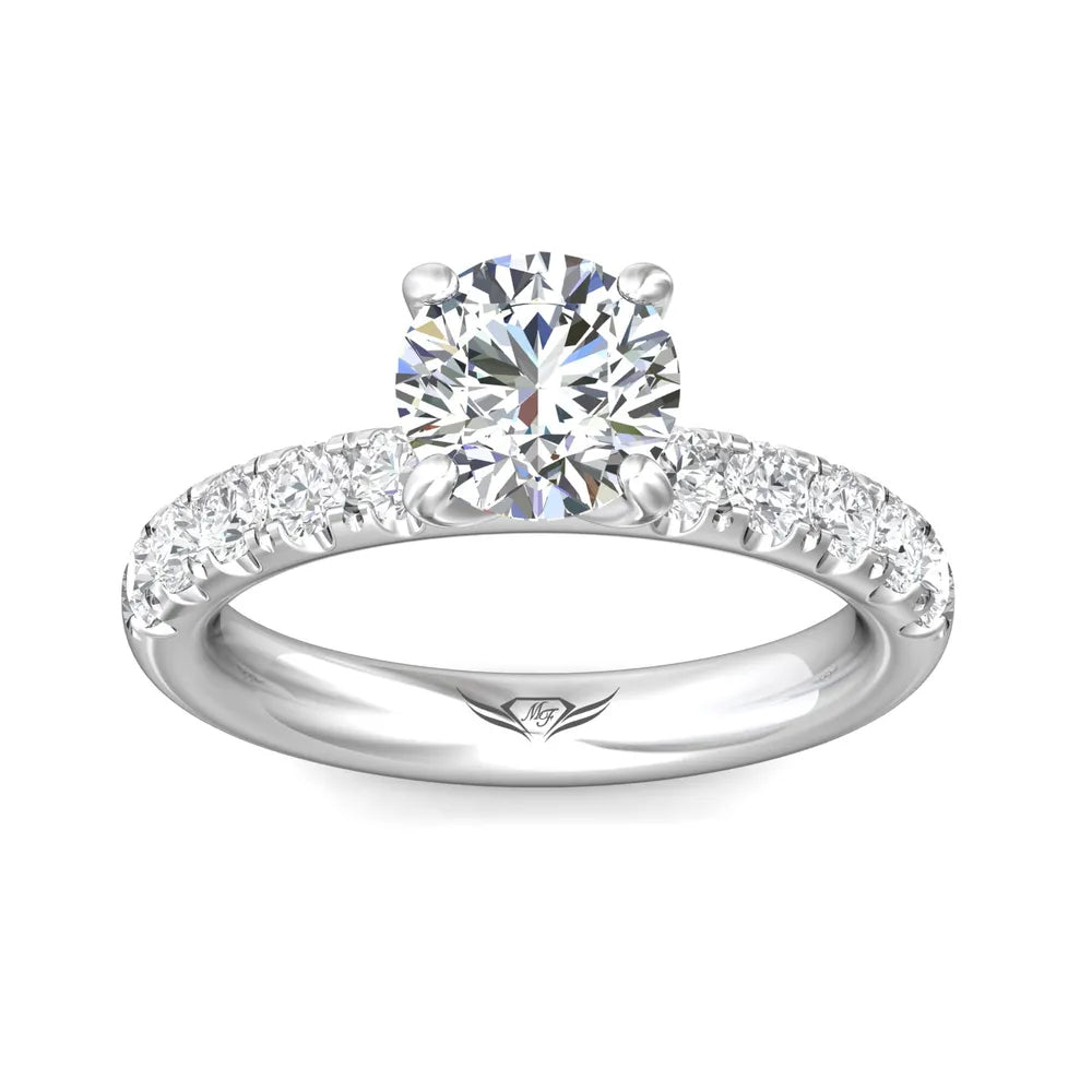 Martin Flyer 14k Round Diamond Engagement Ring