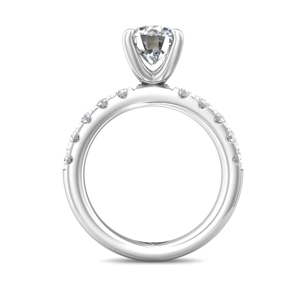 Martin Flyer 14k Round Diamond Engagement Ring