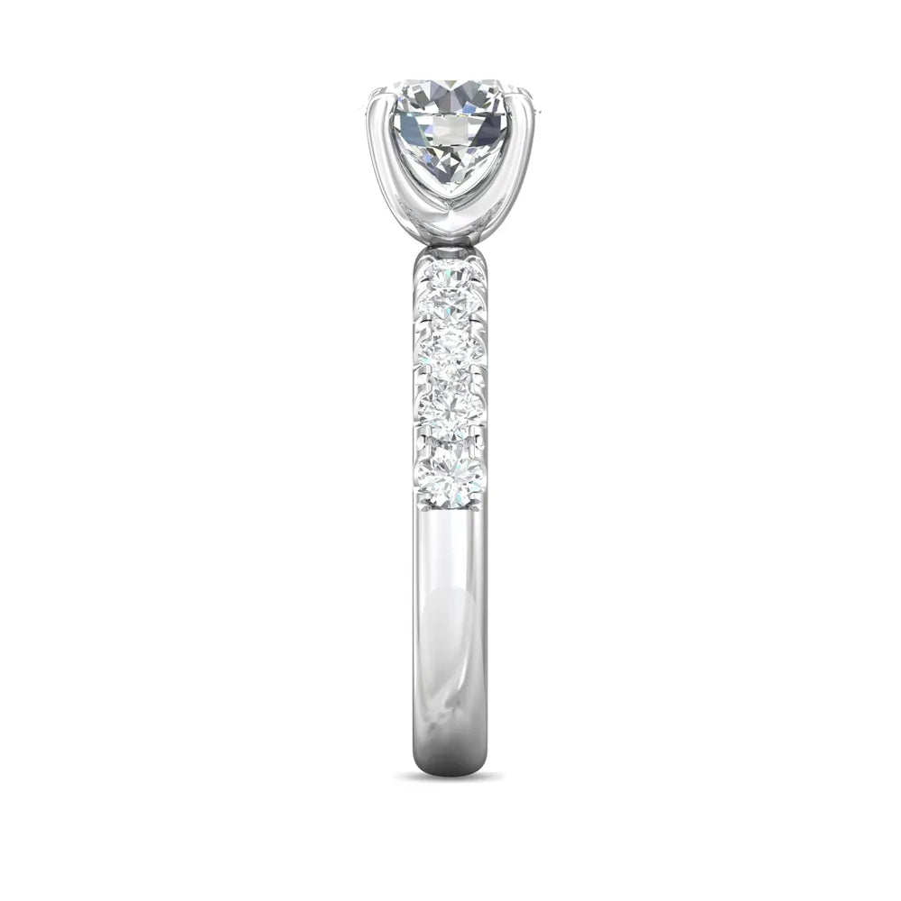 Martin Flyer 14k Round Diamond Engagement Ring