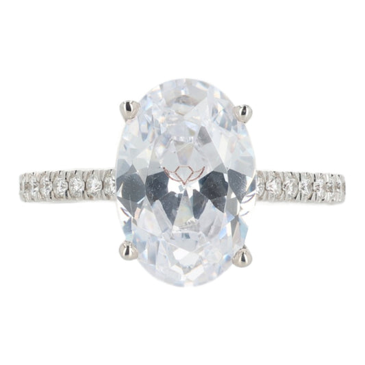 Martin Flyer 14k Gold Oval Diamond Hidden Halo Engagement Ring