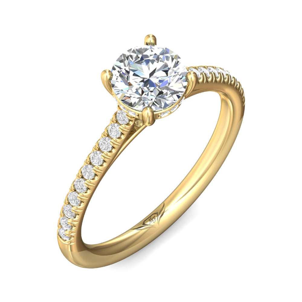 Martin Flyer 14k Round-Cut Engagement Ring