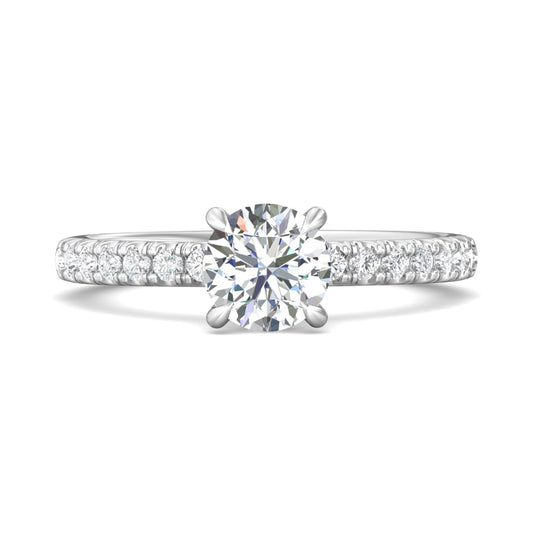 Martin Flyer 14k Round Diamond Engagement Ring