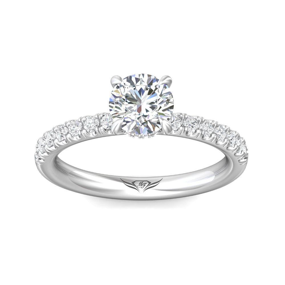 Martin Flyer 14k Round Diamond Engagement Ring
