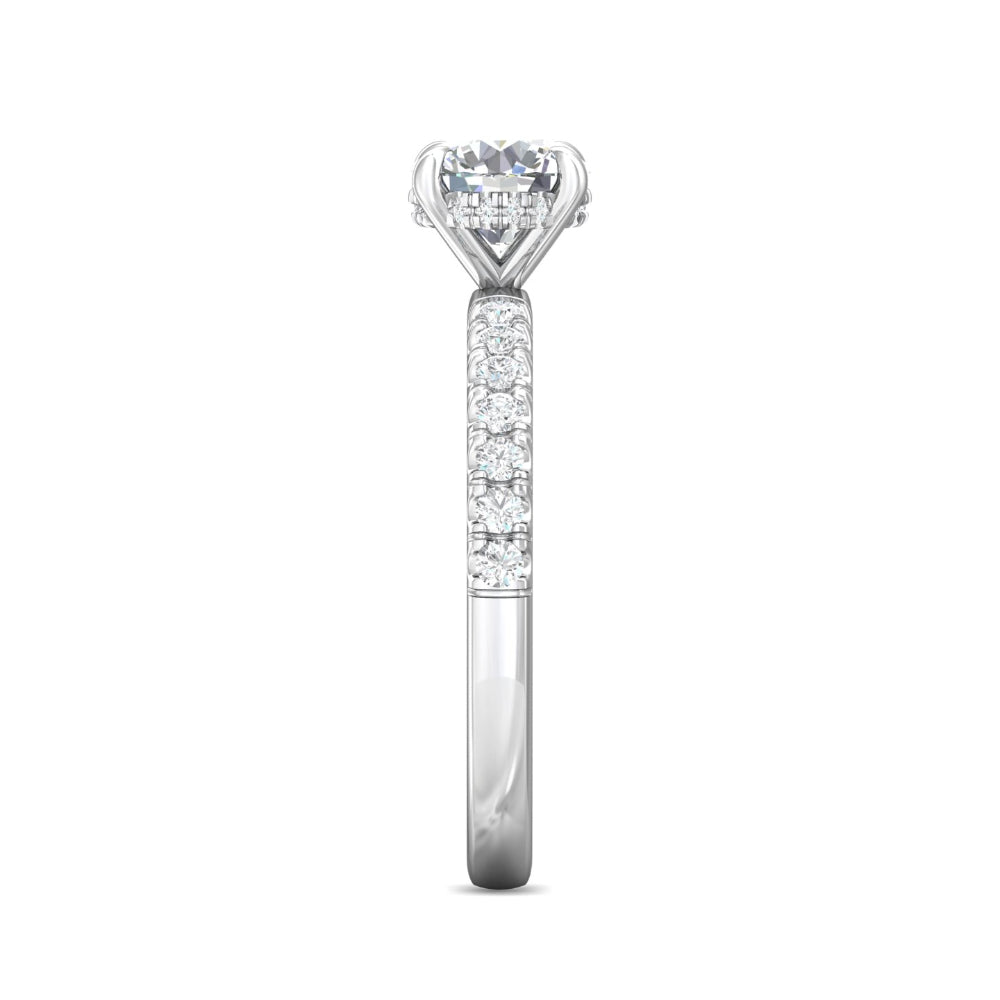 Martin Flyer 14k Round Diamond Engagement Ring