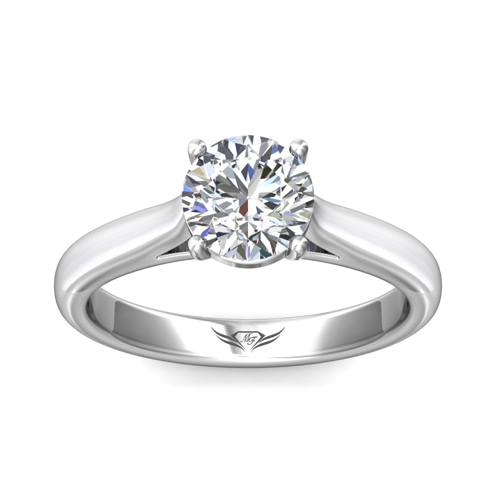 Martin Flyer 14k Round Diamond Solitaire Engagement Ring