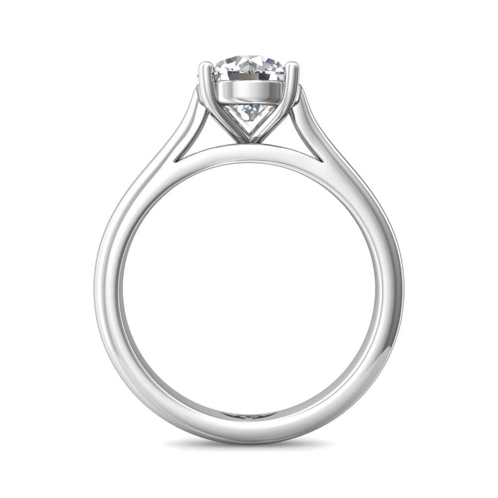 Martin Flyer 14k Round Diamond Solitaire Engagement Ring