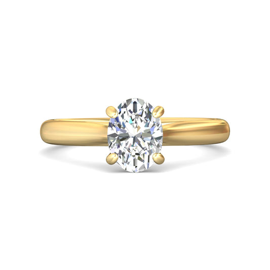 Martin Flyer 14k Oval Diamond Solitaire Engagement Ring