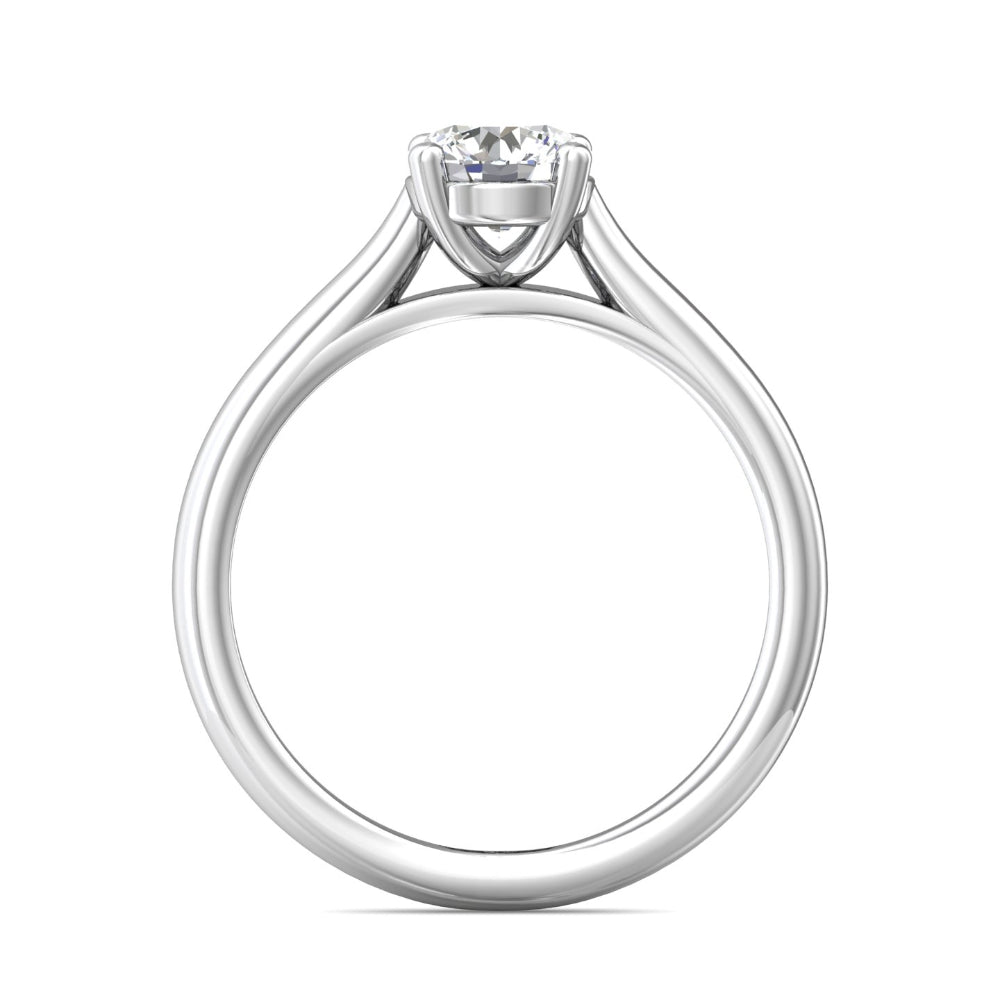 Martin Flyer 14k Round Diamond Solitaire Engagement Ring