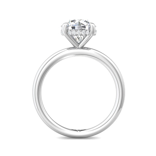 Martin Flyer Platinum Round Cut Diamond Solitaire Engagement Ring