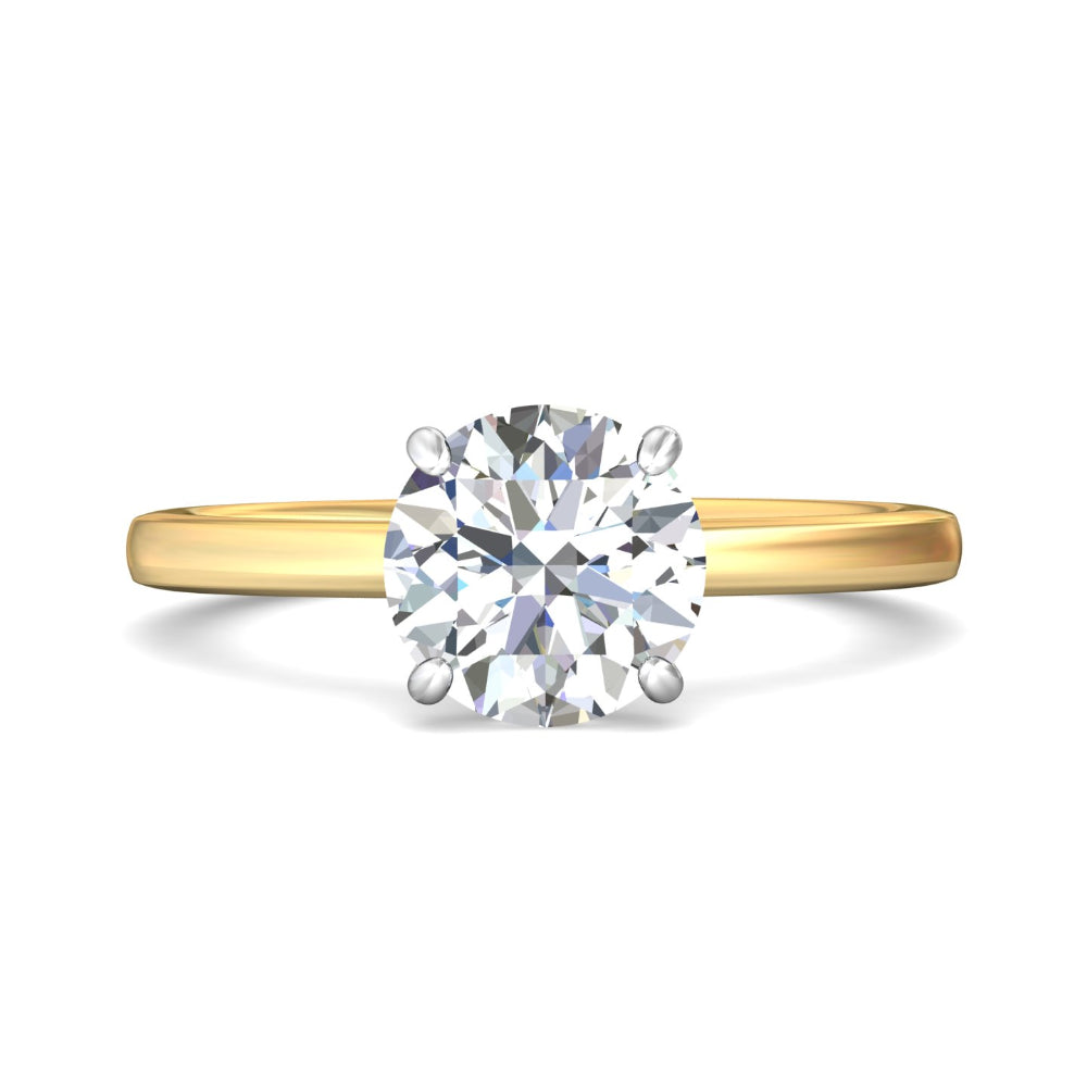 Martin Flyer 14k Two-Tone Soliatire Engagement Ring