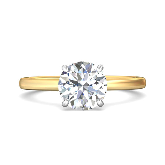 Martin Flyer 14k Two-Tone Soliatire Engagement Ring