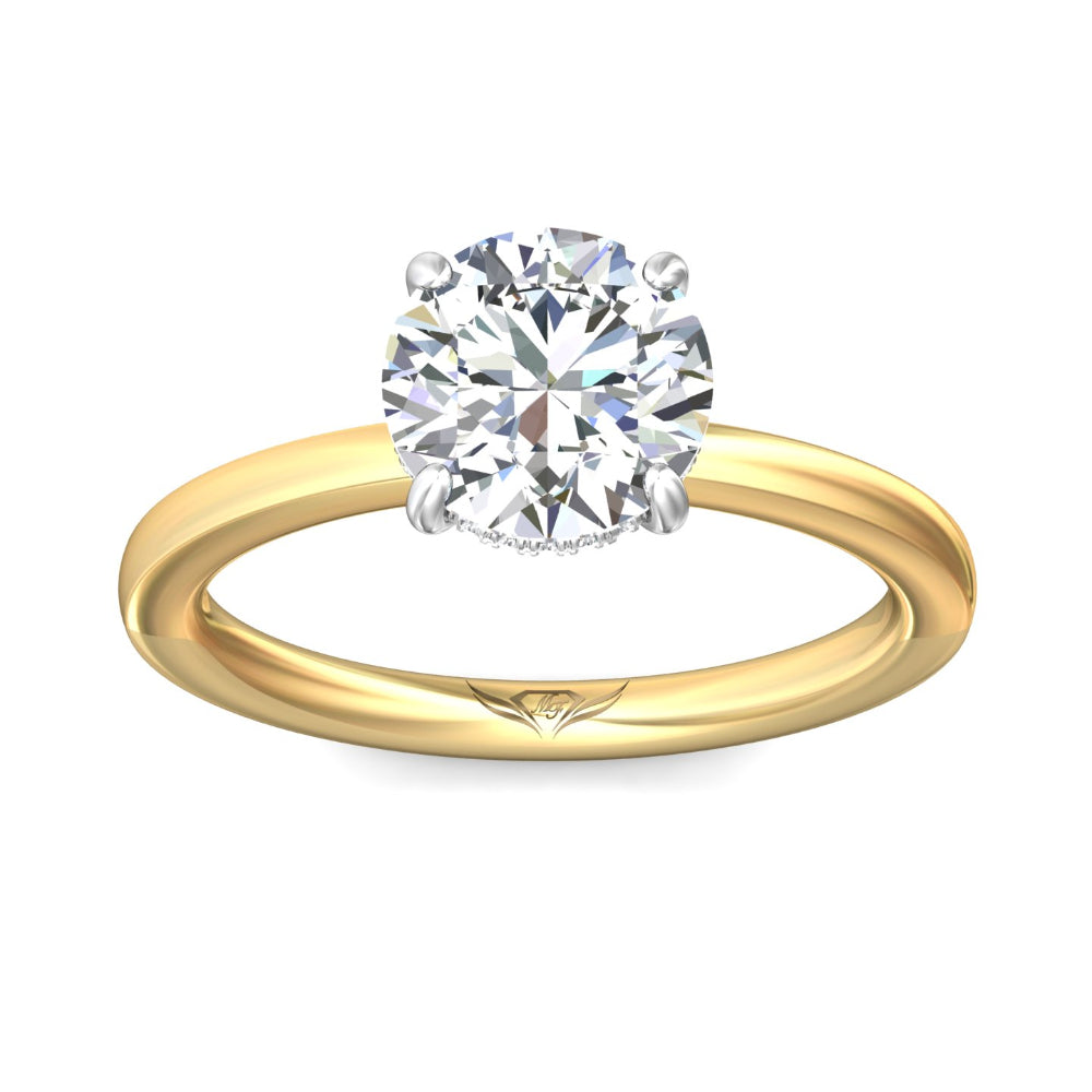 Martin Flyer 14k Two-Tone Soliatire Engagement Ring