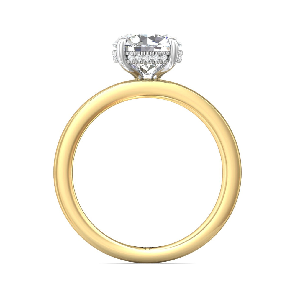 Martin Flyer 14k Two-Tone Soliatire Engagement Ring