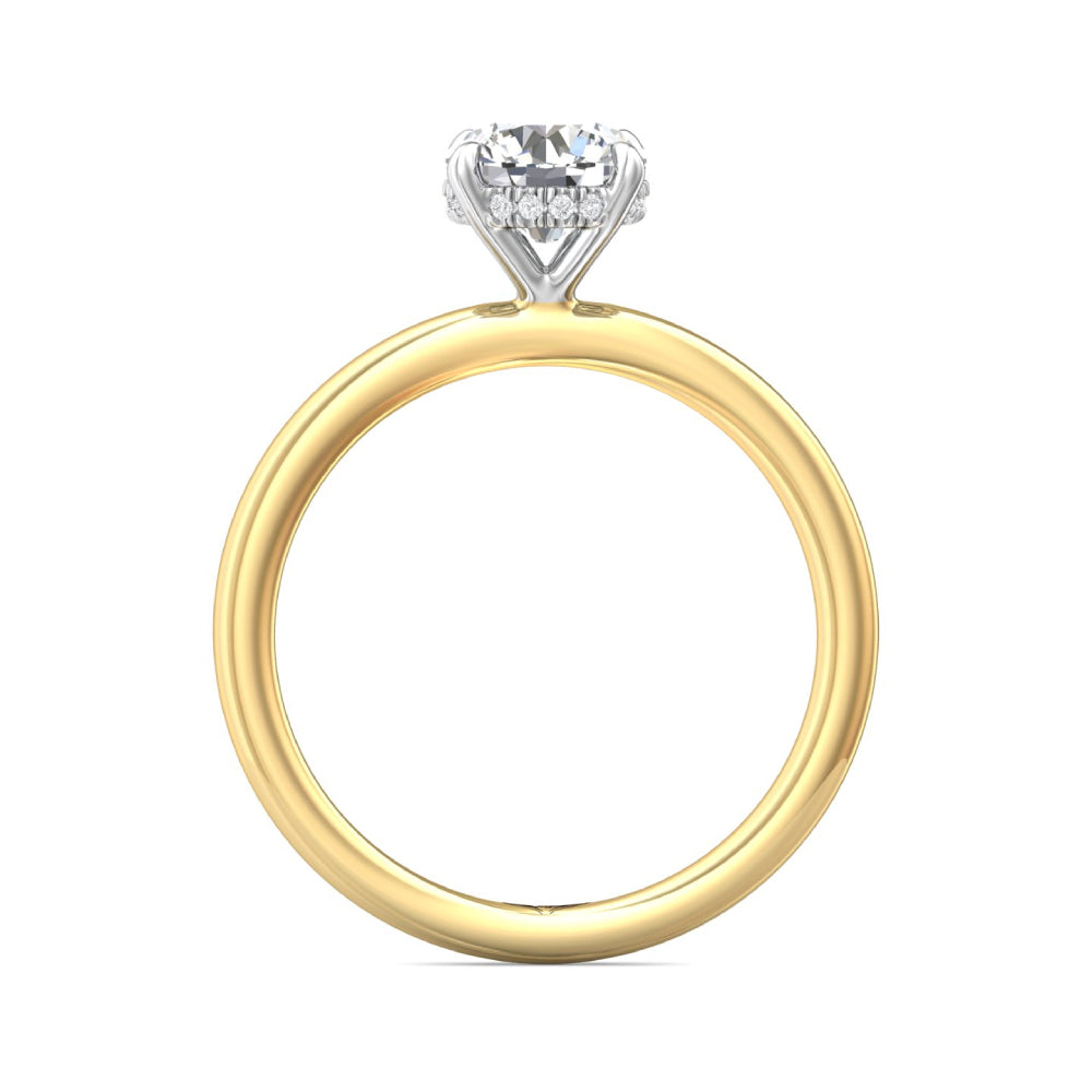 Martin Flyer 14k Gold Round Diamond Solitaire Engagement Ring