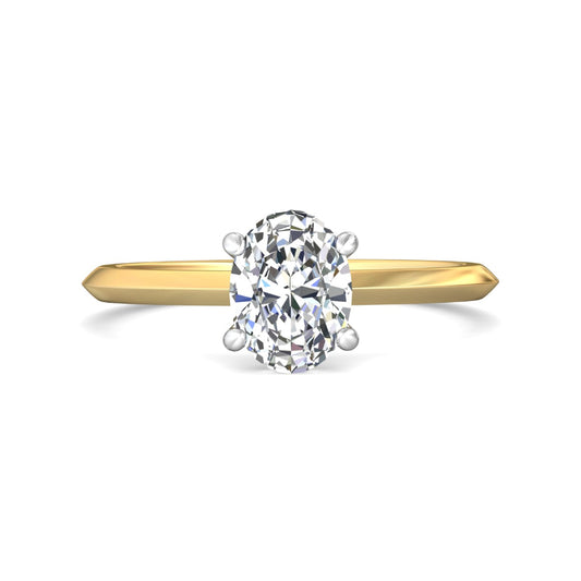 Martin Flyer Oval Diamond Solitaire Engagement Ring