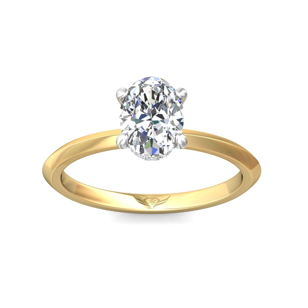Martin Flyer Oval Diamond Solitaire Engagement Ring