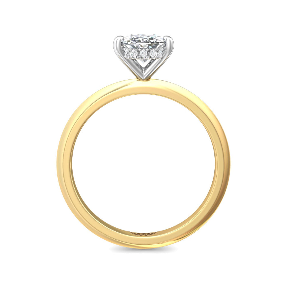 Martin Flyer Oval Diamond Solitaire Engagement Ring