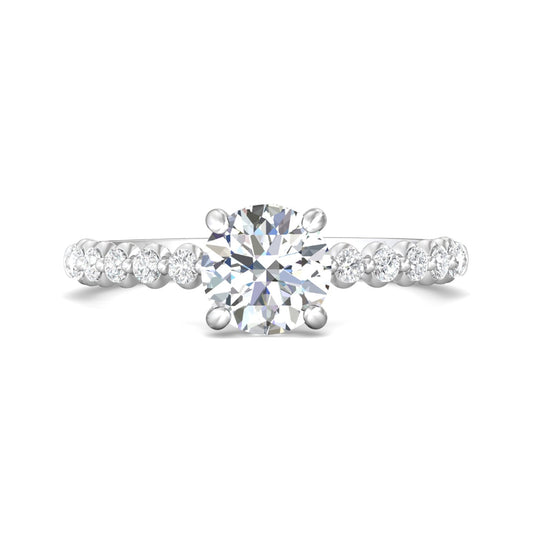 Martin Flyer 14k Round Diamond Engagement Ring