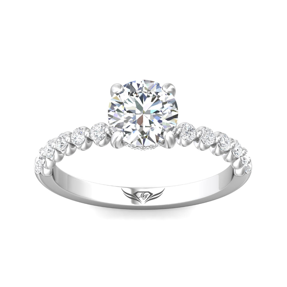 Martin Flyer 14k Round Diamond Engagement Ring