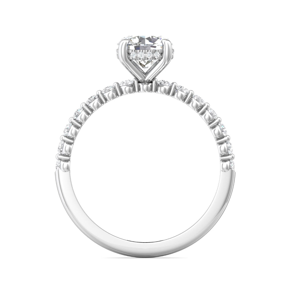 Martin Flyer 14k Round Diamond Engagement Ring