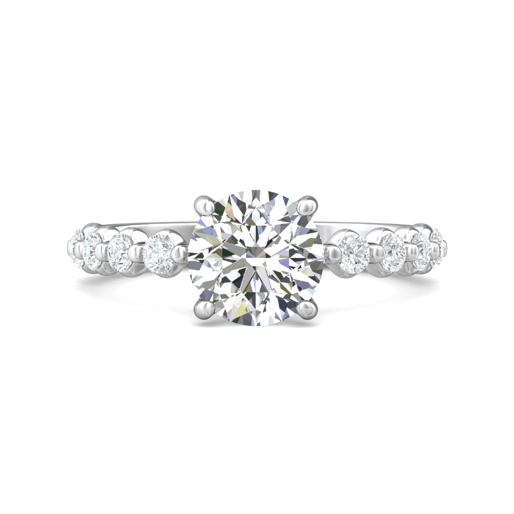 Martin Flyer 14k Round Diamond Engagement Ring