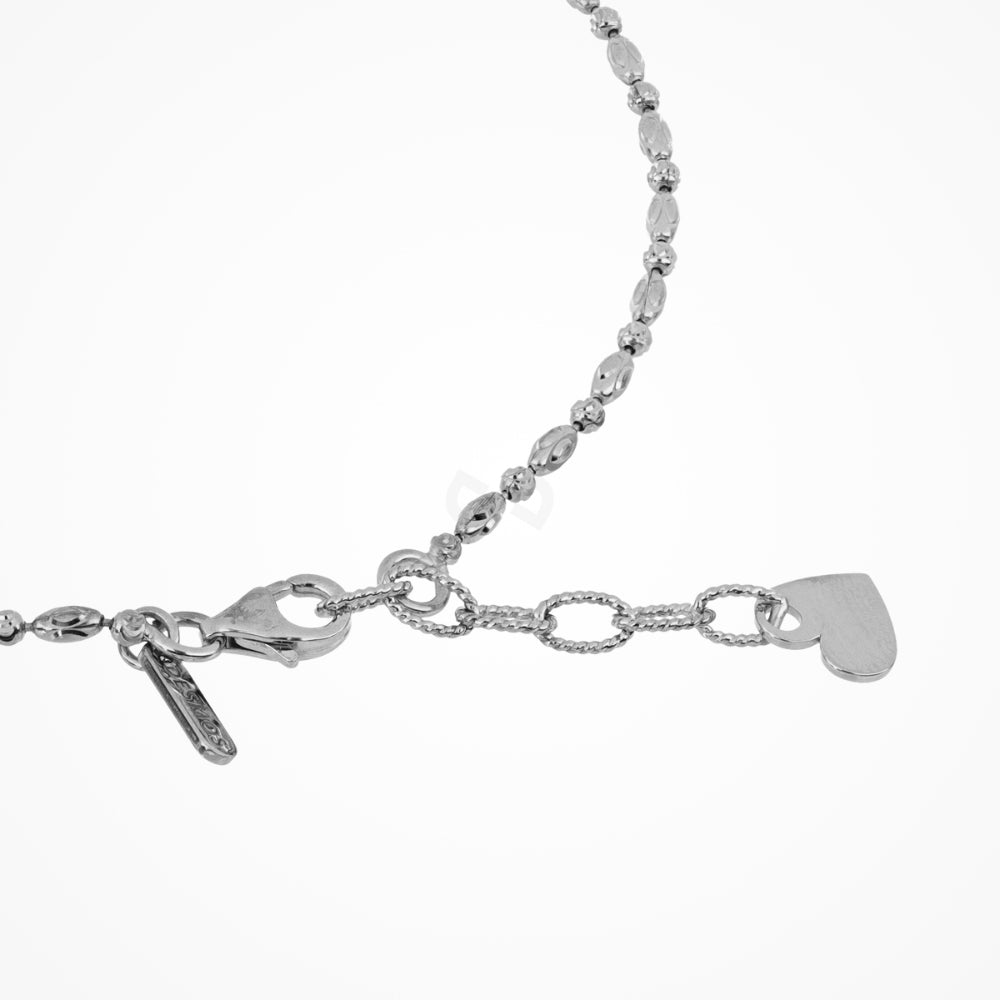 Desmos"Design-Hamsa" Sterling Silver Diamond-Cut Bracelet 7.25"