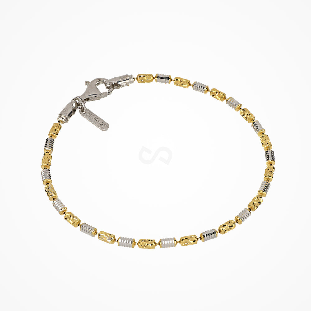 Desmos 'Design Move' Gold-Tone Cylinder Bracelet 7.25"
