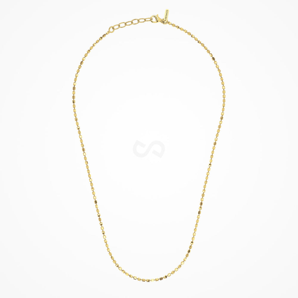 Desmos 'Design Mirror" Gold tone Necklace 18"