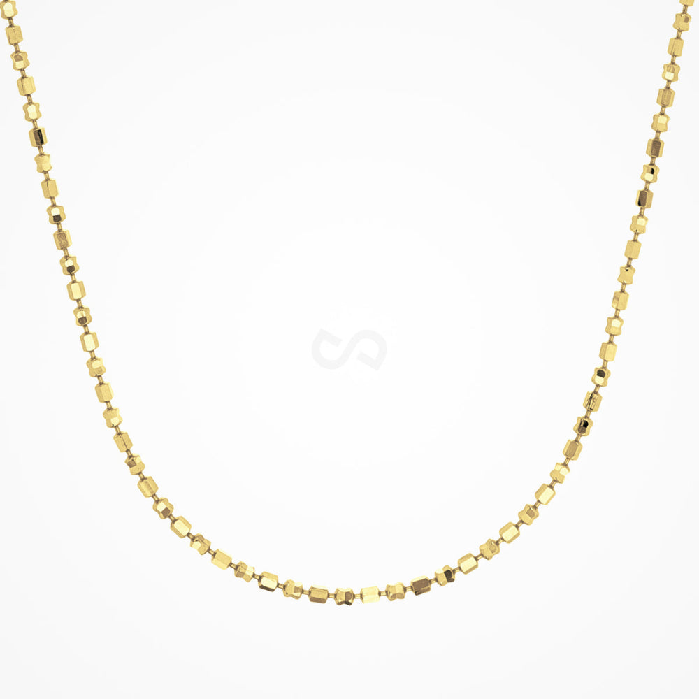 Desmos 'Design Mirror" Gold tone Necklace 18"