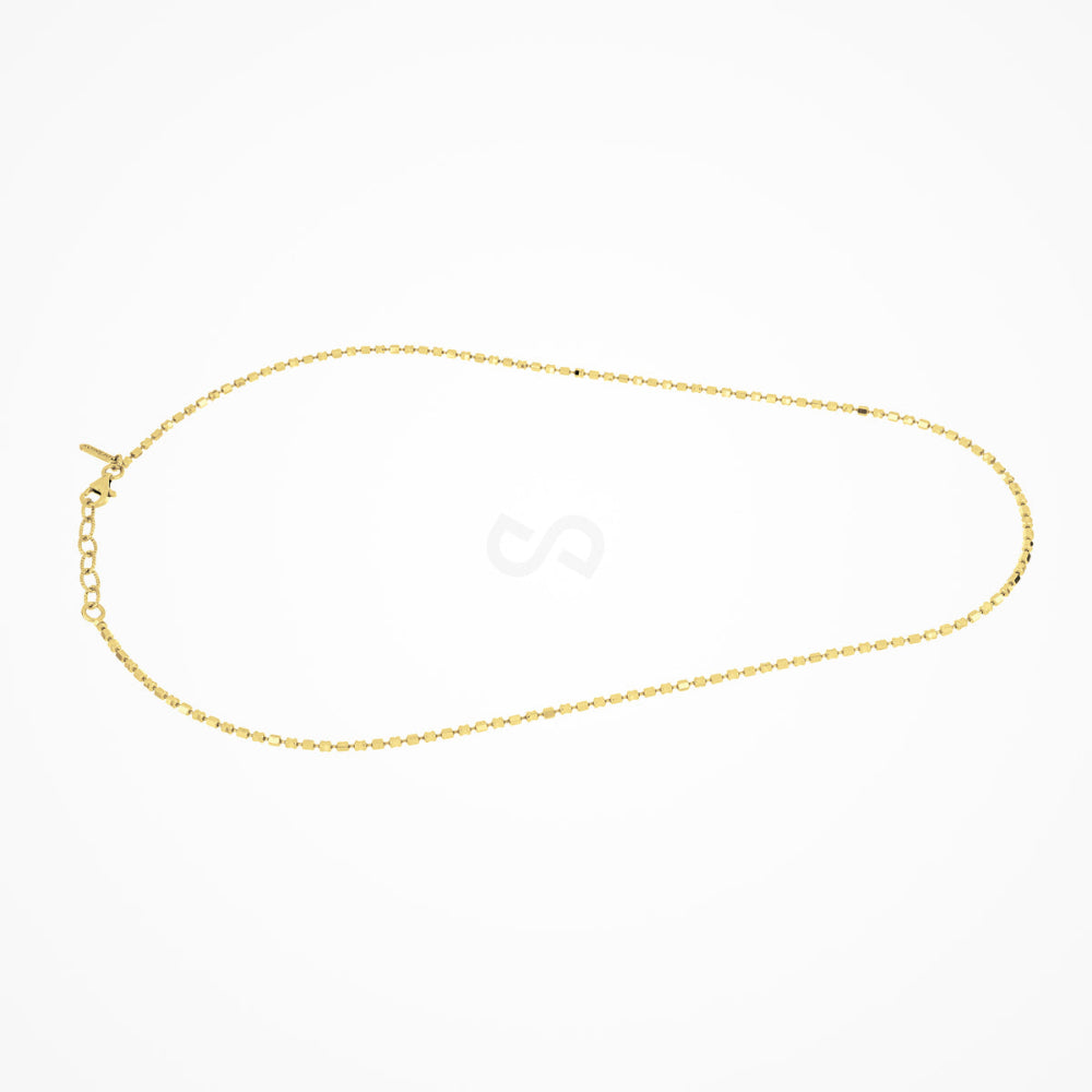 Desmos 'Design Mirror" Gold tone Necklace 18"