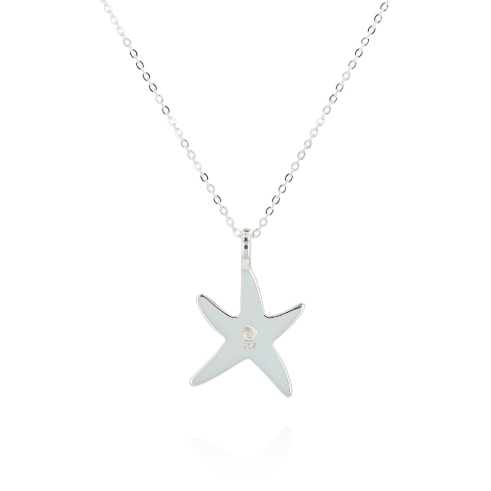 Dune Sterling Silver Delicate Starfish Necklace