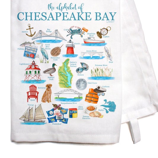 Dishique Chesapeake Bay Alphabet Bar Towel