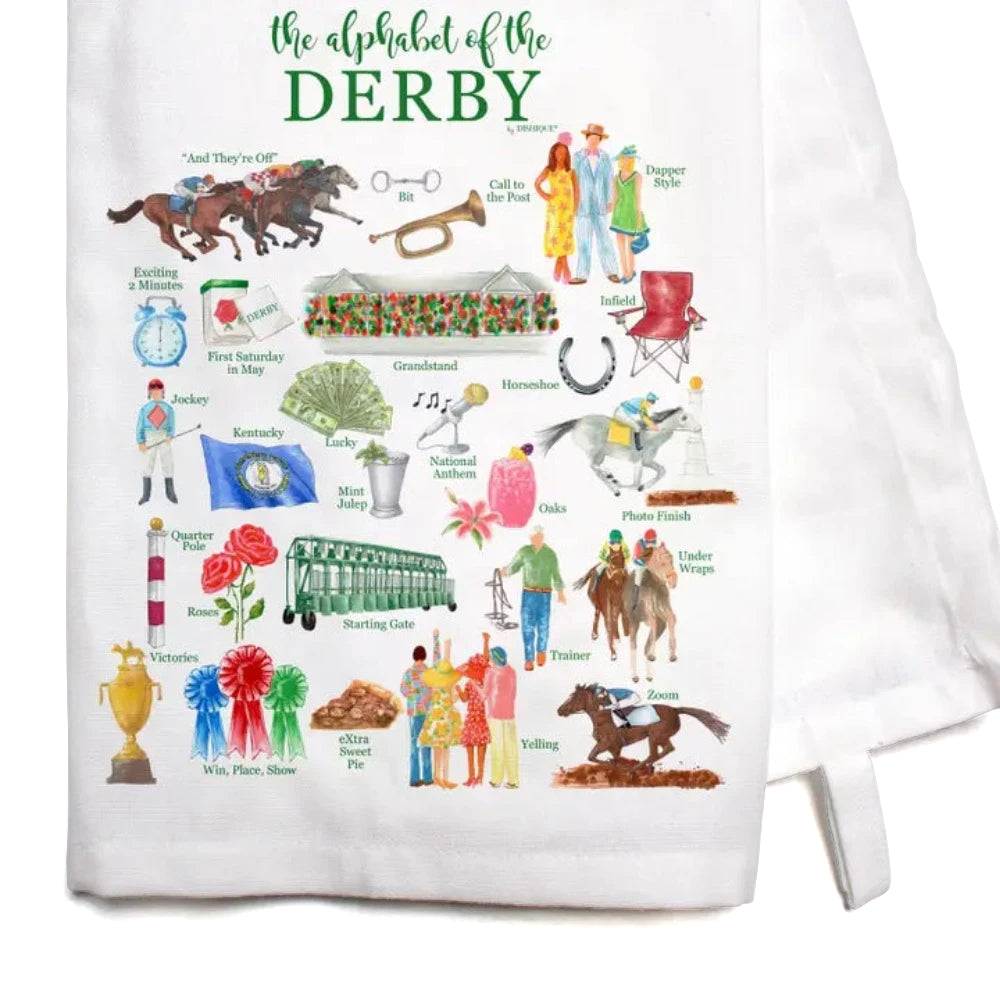 Dishique Derby Alphabet Bar Towel