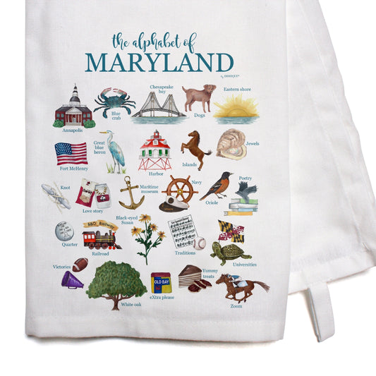 Dishique Maryland Alphabet Bar Towel