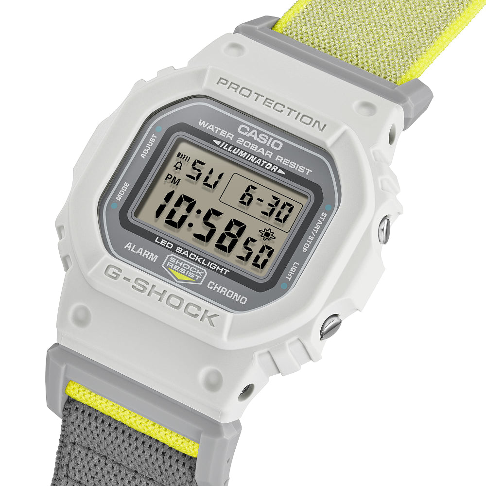 G-Shock Digital 5600 Series White Resin Watch