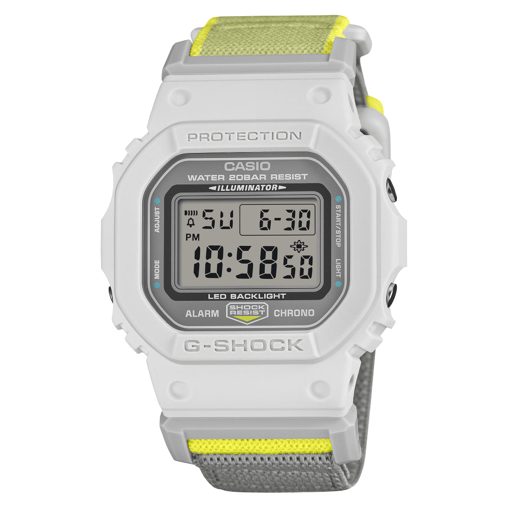 G-Shock Digital 5600 Series White Resin Watch